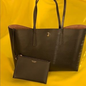 EUC Large black Kate Spade “Molly” tote
